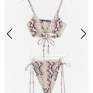 Brand New Nasty Gal Snake Bikini